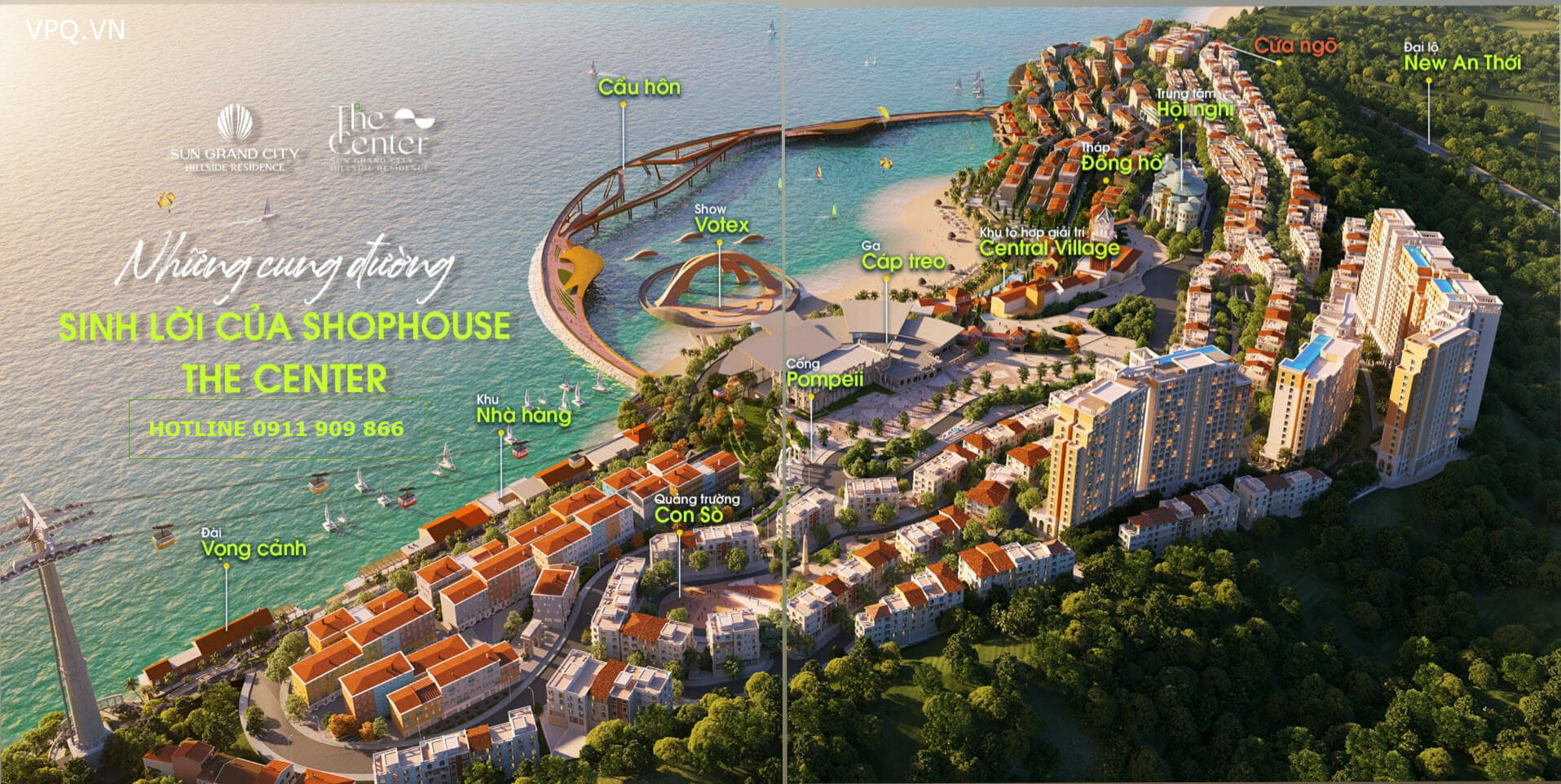 Hệ sinh th&aacute;i tiện &iacute;ch của thị trấn Địa Trung Hải - Sun Group Ph&uacute; Quốc